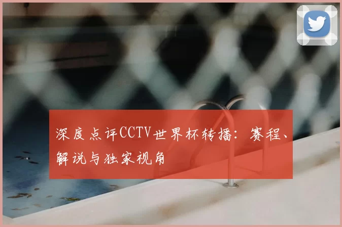 深度点评CCTV世界杯转播:赛程、解说与独家视角